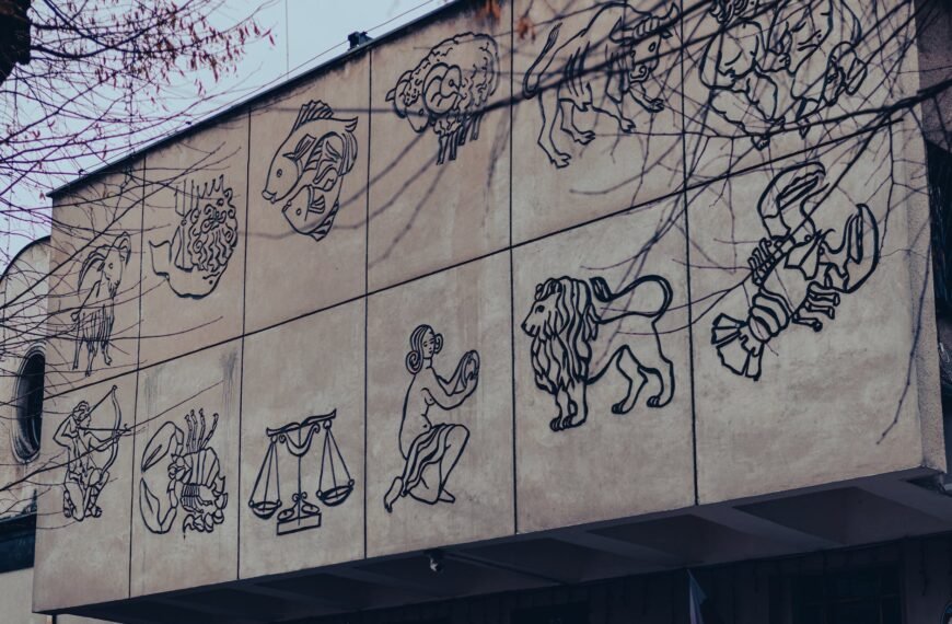zodiac signs painting on wall